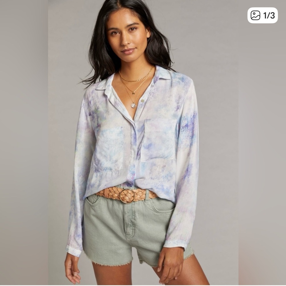Anthropologie Multicolor Button-Down Shirt size XS
Brand cloth and stone